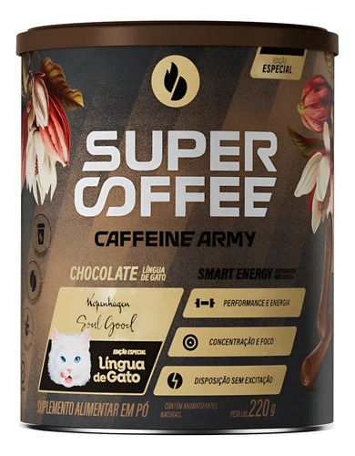 SUPERCOFEE 3.0 - LINGUA DE GATO 220G - CAFFEINE ARMY