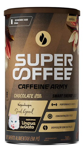 SUPERCOFFEE 3.0 - LINGUA DE GATO 380G - CAFFEINE ARMY