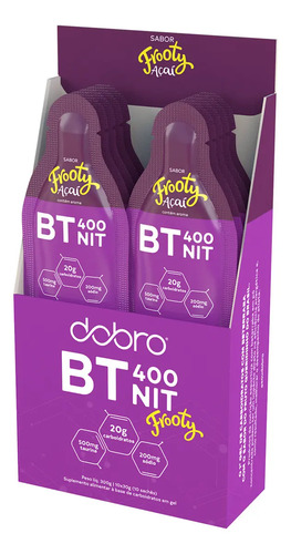 BT 400 NITRATO GEL DOBRO - ACAI FROOTY COM TAURINA 10x30g