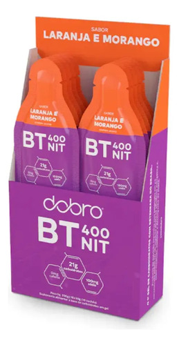 BT 400 NITRATO GEL DOBRO - LARANJA E MORANGO 10x30g