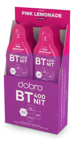 BT 400 NITRATO GEL DOBRO - PINK LEMONADE COM CAFEINA 10x30g