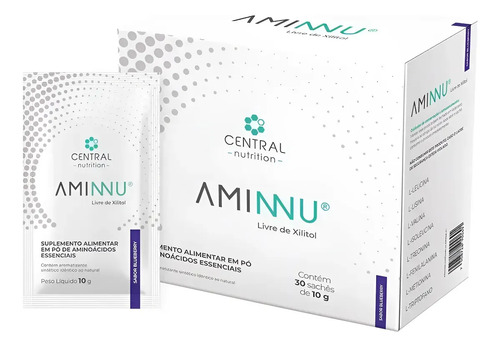 AMINNU LIVRE DE XILITOL 10 G BLUEBERRY 30 SACHES - Central Nutrition
