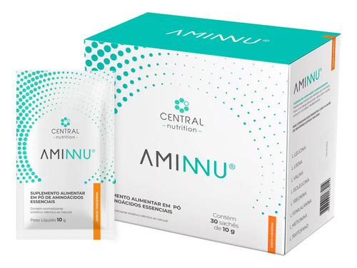 AMINNU TANGERINA 10G COM 30 SACHES - Central Nutrition