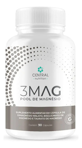 3MAG - POOL DE MAGNESIO - 90 CAPS - CENTRAL NUTRITION