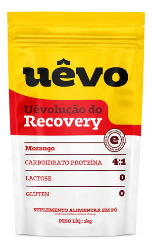 PROTEINA UEVO RECOVERY 4.1 -  MORANGO 1KG - SUPLEMENTO PROTEICO