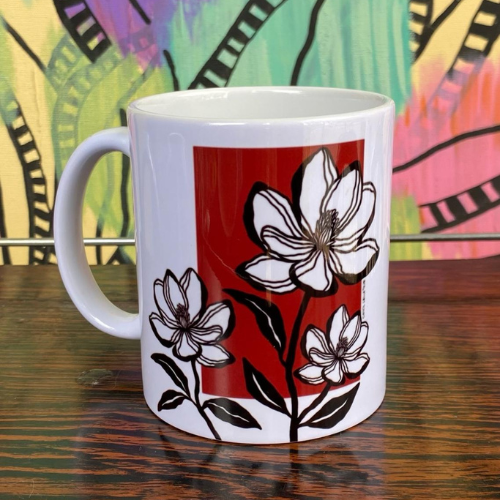 Caneca "Sintonia" porcelana - arte autoral