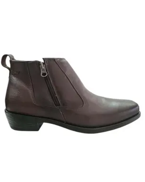 Bota Rafarillo em couro com ziper