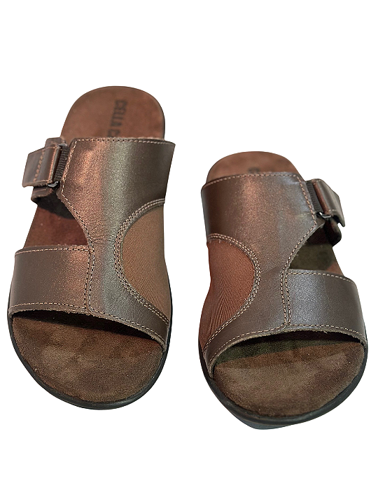 Chinelo anatômico Masculino de couro