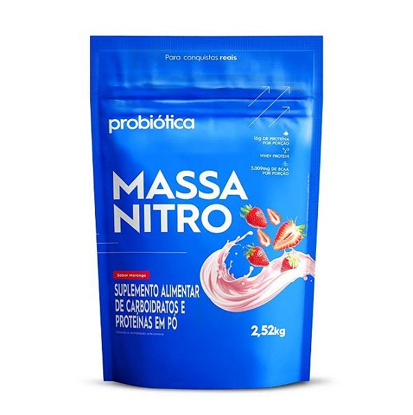 MASSA NITRO REFIL 2,52KG MORANGO V01