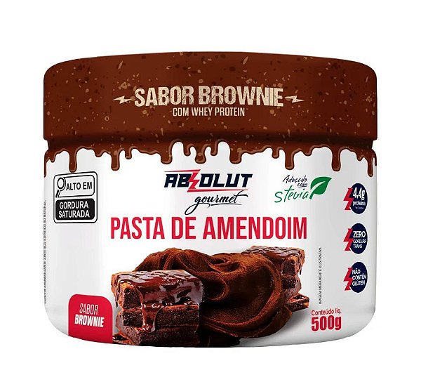 PASTA AMENDOIM BROWNIE 500G ABSOLUT