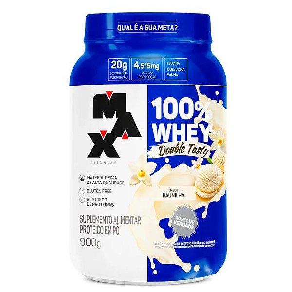 100 WHEY DOUBLE TASTY POTE 900G