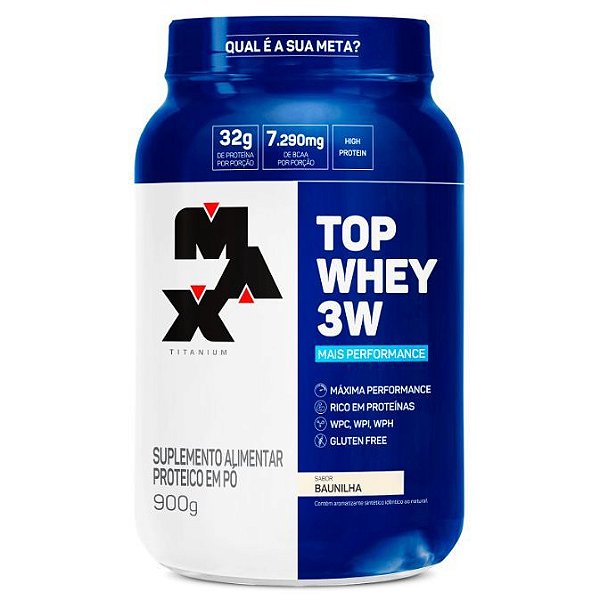 TOP WHEY 3W MAX MAIS PERF 900G