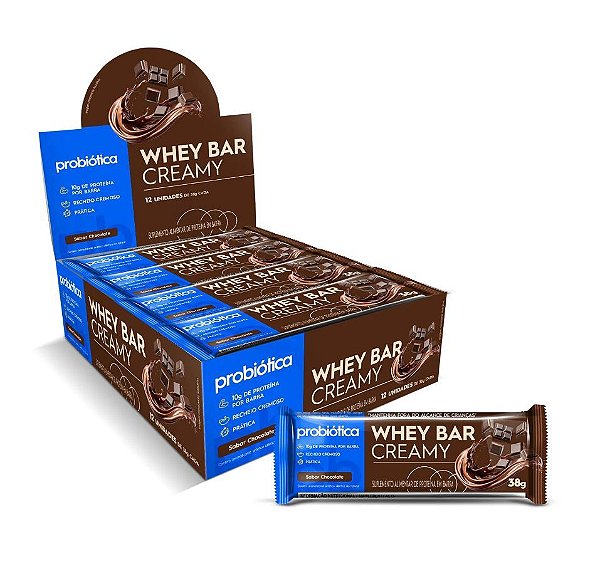 WHEY BAR CREAMY SABOR DISPLAY PACK 12 DE 38G