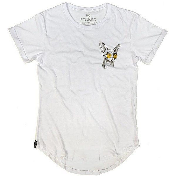 Camiseta Longline Yellow Cat