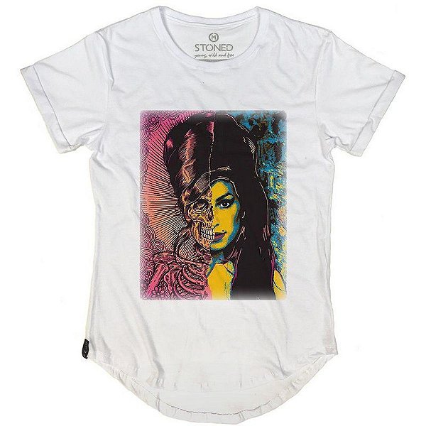Camiseta Longline Amy Winehouse