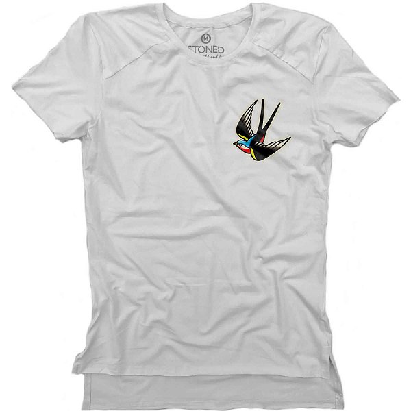 Camiseta Longline Gold Free Bird | Compre online - Stoned - Moda masculina  e feminina sustentável