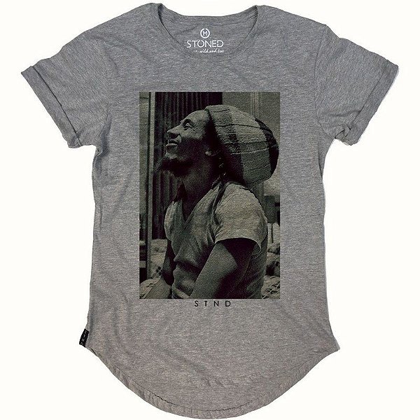 Camiseta Longline Bob Marley Five