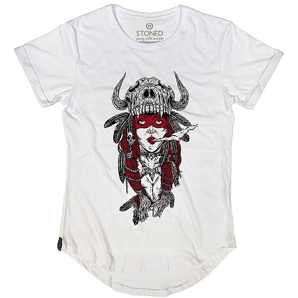 Camiseta Longline Red Indian