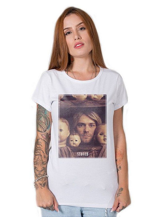 Camiseta Feminina Kurt Kobain