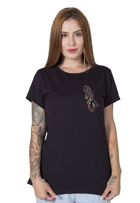 Camiseta Feminina Panther Knife