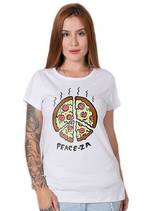 Camiseta Feminina Peace-za