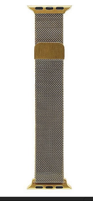 Pulseira milanesa dourado 42 a 49mm