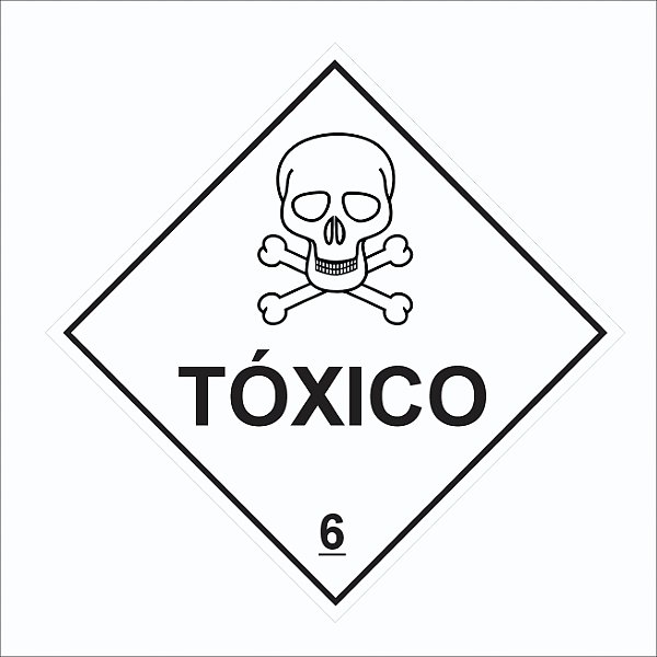 Placa Produto Tóxico para Veículos