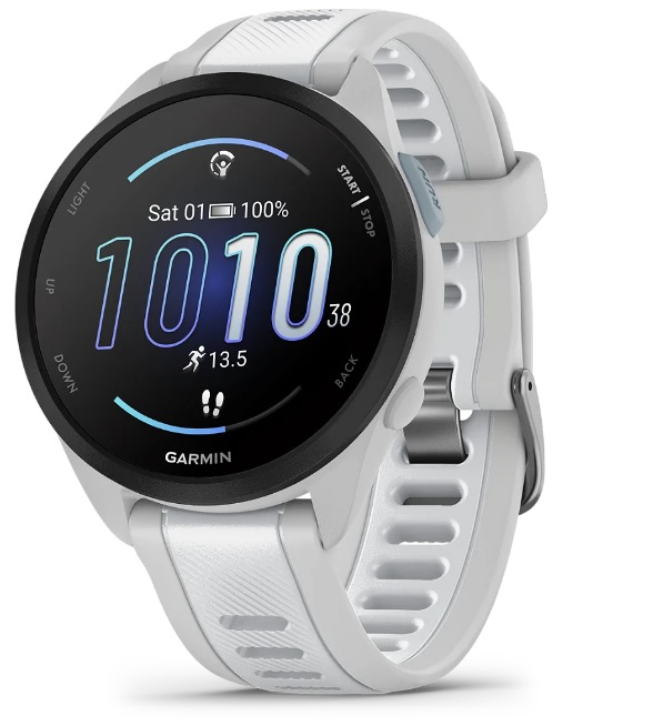 Relógio Monitor Cardíaco Garmin Forerunner 165 AMOLED Music Branco