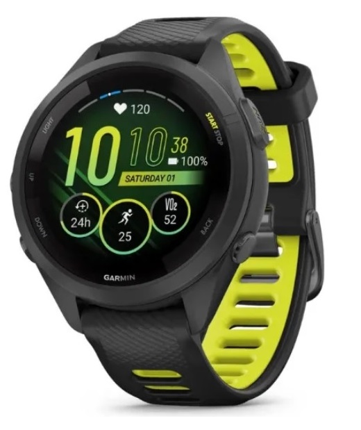 Relógio Monitor Cardíaco Garmin Forerunner 265s Amoled Preto 42mm
