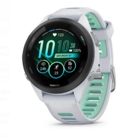 Relógio Monitor Cardíaco Garmin Forerunner 265s Amoled Branco 42mm