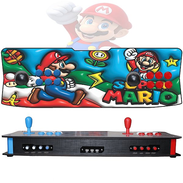 Fliperama Portátil Shark 2 Completo Mario