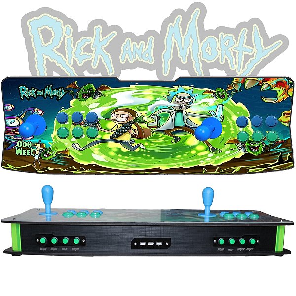 Fliperama Portátil Shark 2 Completo Rick and Morty