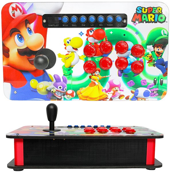 Controle Arcade USB - PC / PS4 / PS5 - Mario