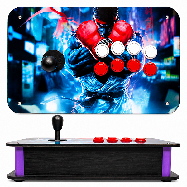 Controle Arcade USB Americano - Zero Delay - Ryu 01