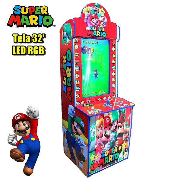 Arcade RGB Vertical Tela 32 polegadas Mario