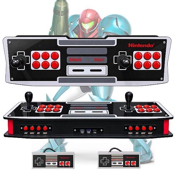 Fliperama Portátil Shark 2 Completo NES + 2 controles