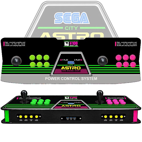 DUPLICADO - Fliperama Portátil Shark 2 Completo Astro City Sega