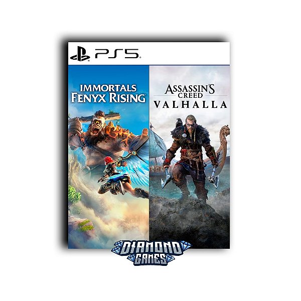 Pacote Assassins Creed Valhalla + Immortals Fenyx Rising PS5 I VERSÃO DIGITAL