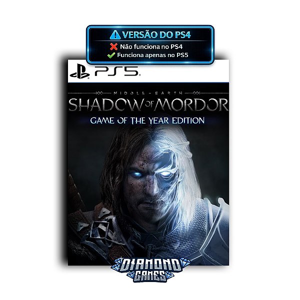 Terra-média: Sombras de Mordor PS5 I VERSÃO DIGITAL
