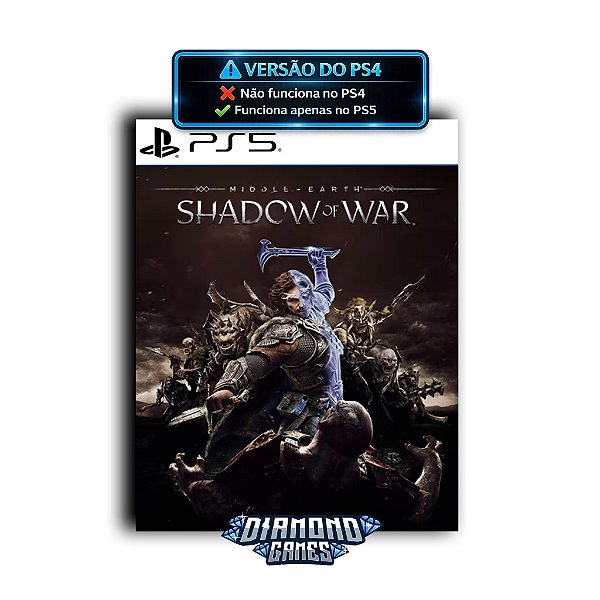 Terra-média: Sombras da Guerra PS5 I VERSÃO DIGITAL