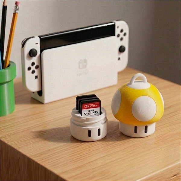 Case Cartucho Nintendo Switch Power-Up Amarelo