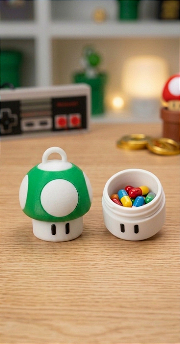 Chaveiro Container Power-Up Verde