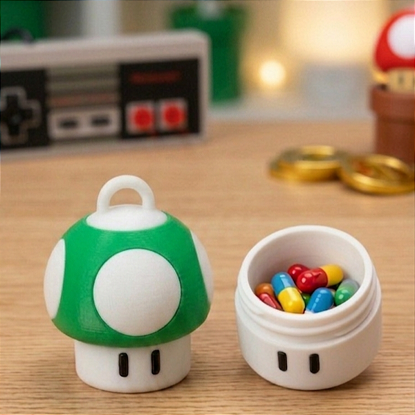Chaveiro Container Power-Up Verde