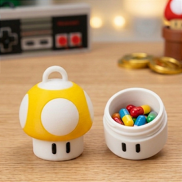 Chaveiro Container Power-Up Amarelo