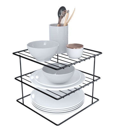 Organizador de Pratos 3 Níveis