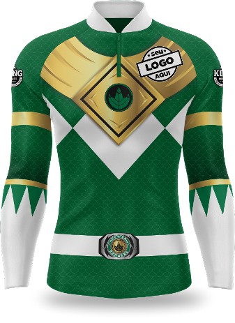 CAMISETA PERSONALIZADA KING BRASIL POWER RANGER VERDE - CD0197