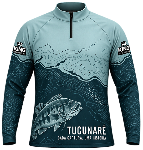 CAMISETA DE PESCA TUCUNARÉ CADA CAPTURA, UMA HISTÓRIA UV 50+ | KING – KD00792