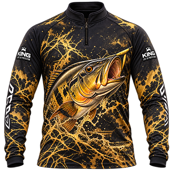 CAMISETA DE PESCA TUCUNARÉ IMPÉRIO DOURADO UV 50+ | KING – KD00801