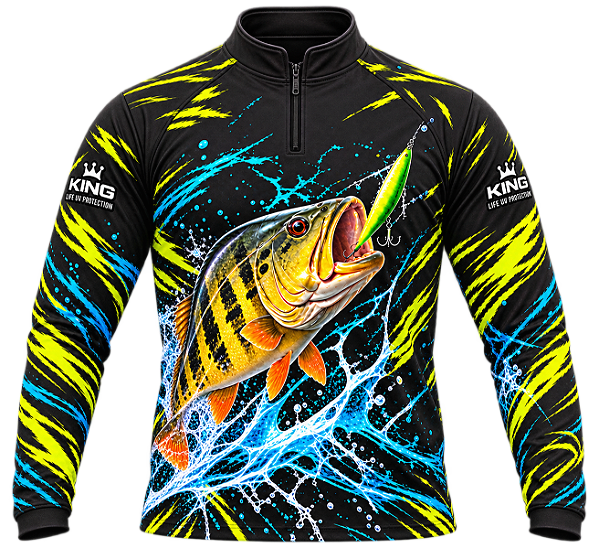 CAMISETA DE PESCA TUCUNARÉ NEON EXTREME UV 50+ | KING – KD00805