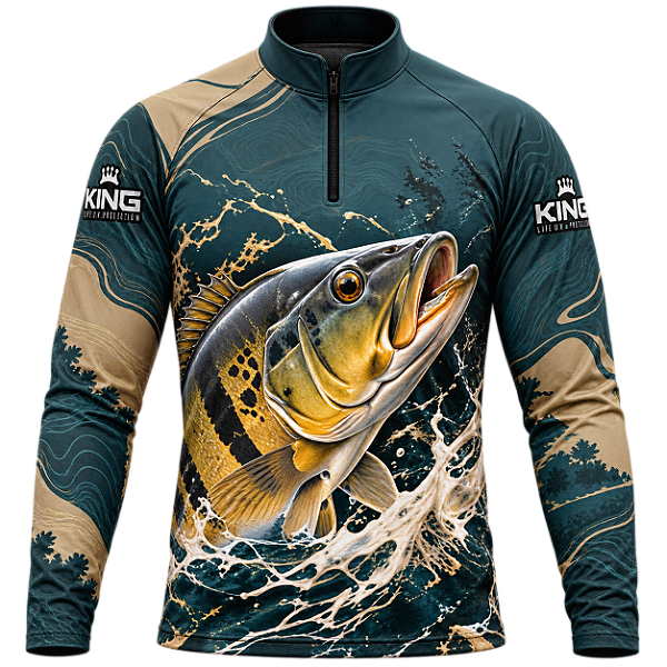 CAMISETA DE PESCA TUCUNARÉ MINIMAL PRO UV 50+ | KING – KD00806